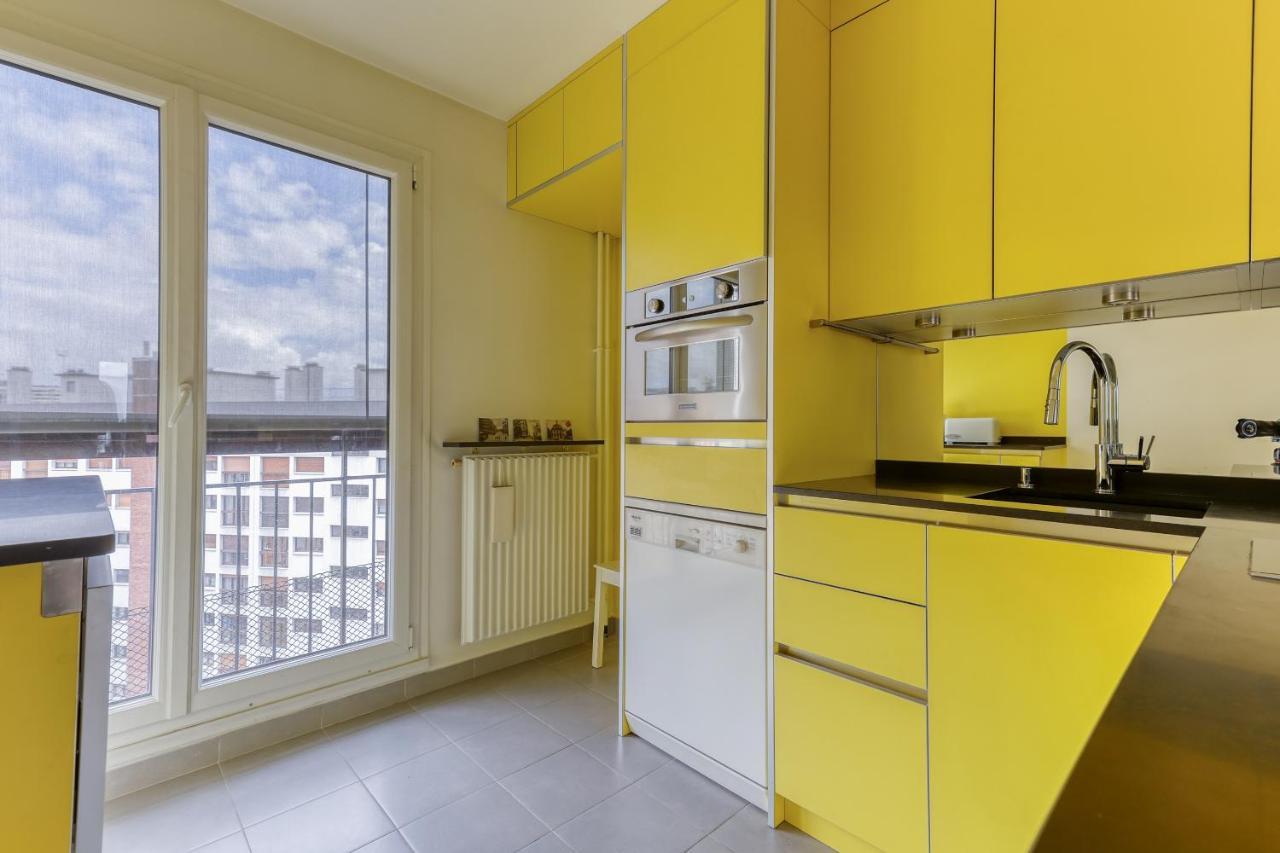 Large And Bright 2 Bdrs Flat With View - Paris 20 Apartman Kültér fotó