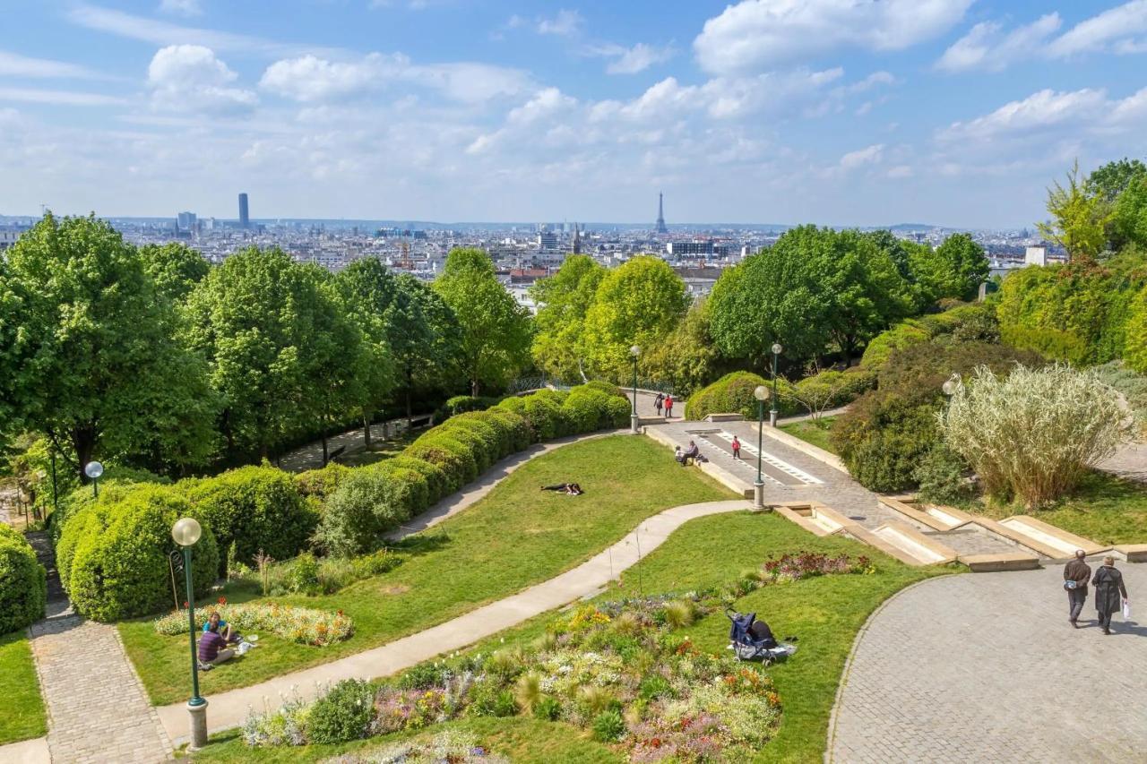 Large And Bright 2 Bdrs Flat With View - Paris 20 Apartman Kültér fotó